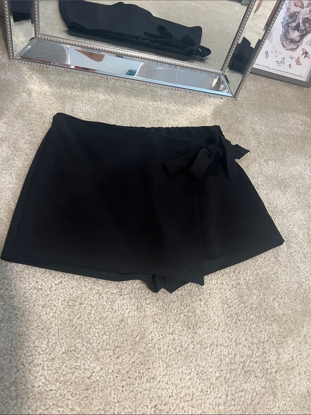 Black wrap skort Sz Large